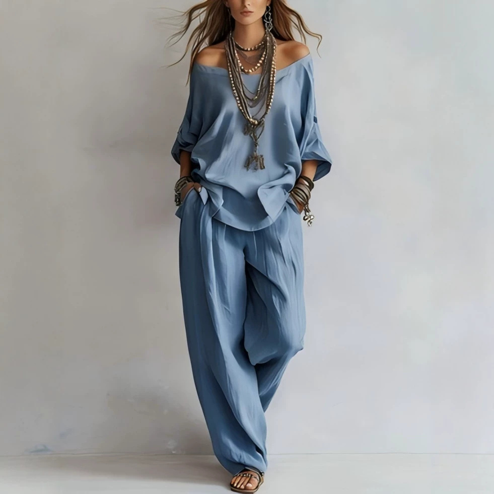 Günlük Bol Keten Üç Çeyrek Kol - Linen Pant Wide incelemesi ve fiyatı
