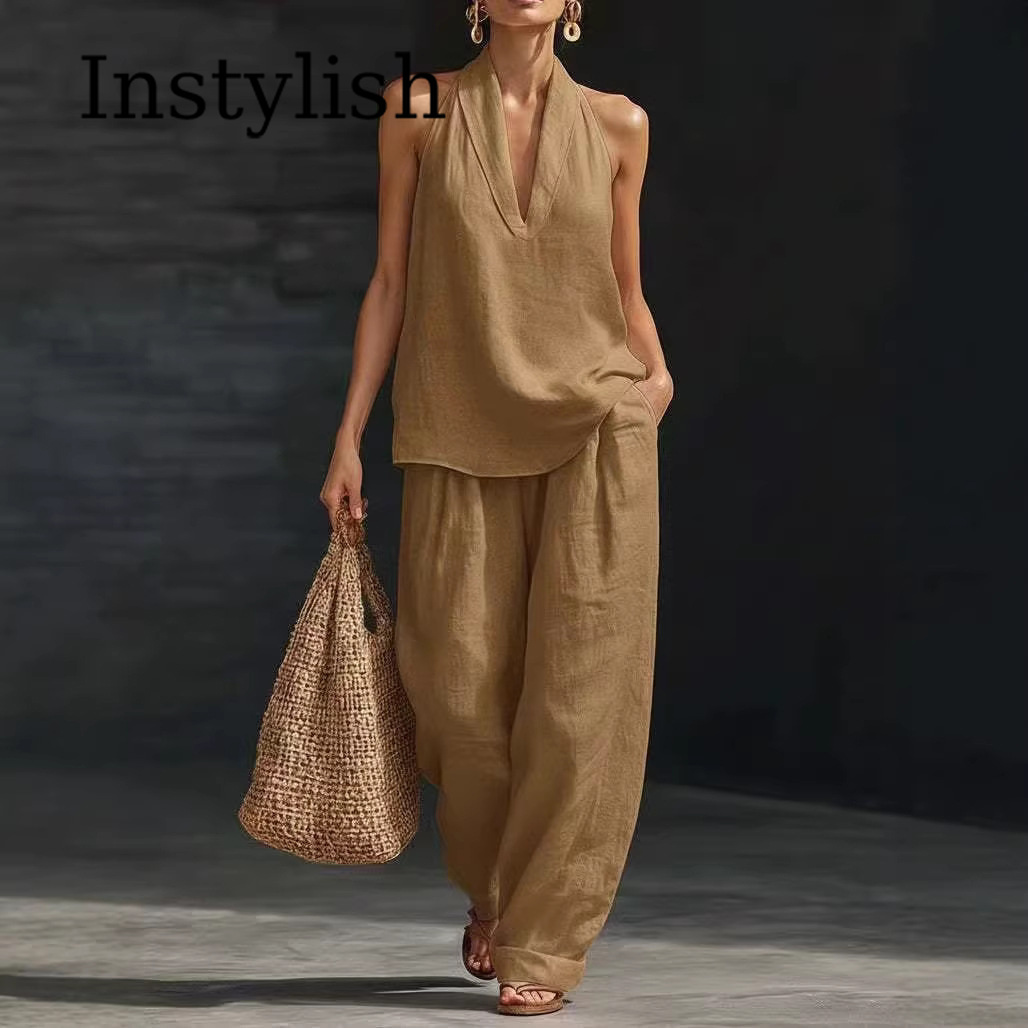 Yazlık Kadın Günlük Keten 2 Pa - Linen Pant Wide incelemesi ve fiyatı