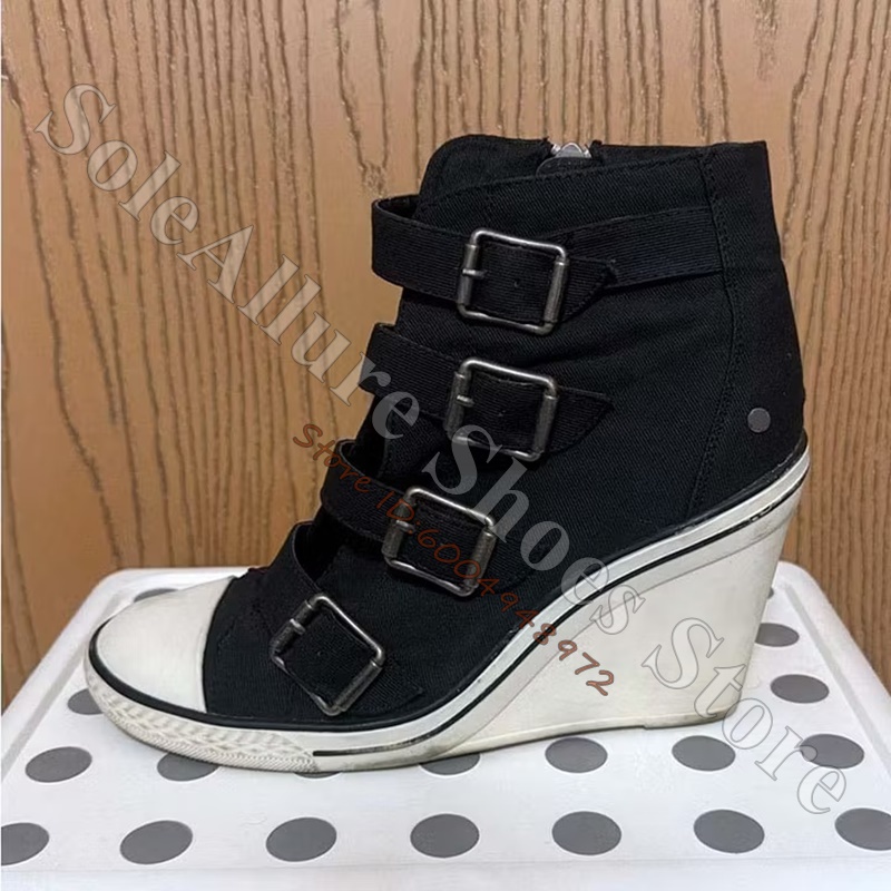 Gri Çoklu Tokalı Yüksek Tabanl - Wedge Espadrille Women incelemesi ve fiyatı